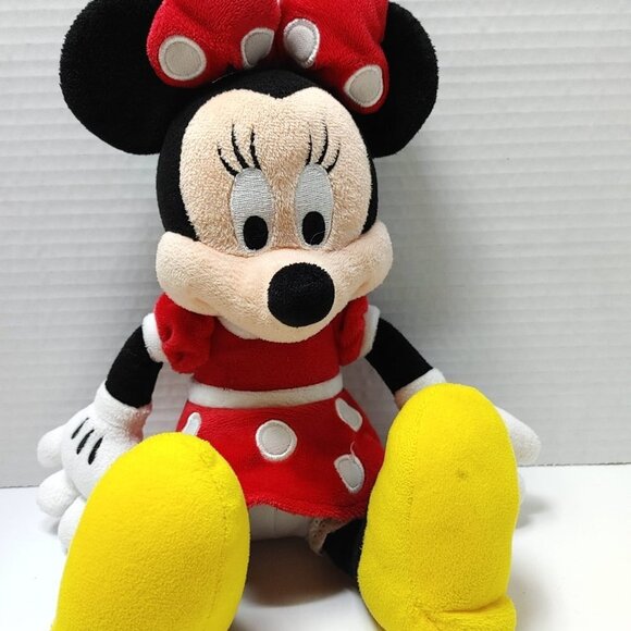 MINNIE MOUSE Disney Parks Large 16" Plush Stuffed Animal Toy Red Polka Dot Dress - Picture 5 of 9